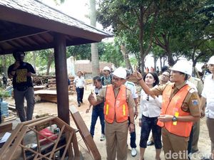 Tinjau Pulau Bidadari, Sandi Janji Bikin Spot Instagramable