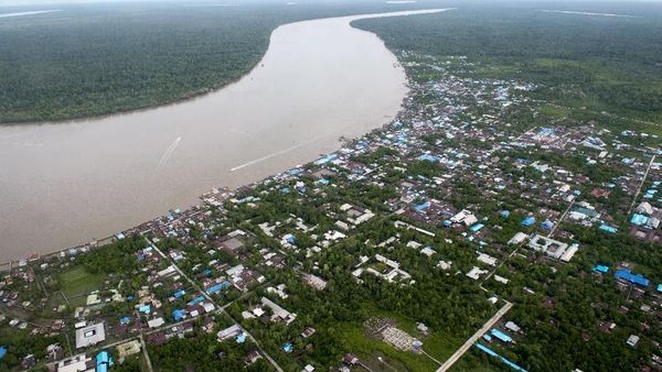 Potret Asmat Papua dari Udara
