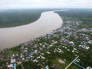 Potret Asmat Papua dari Udara