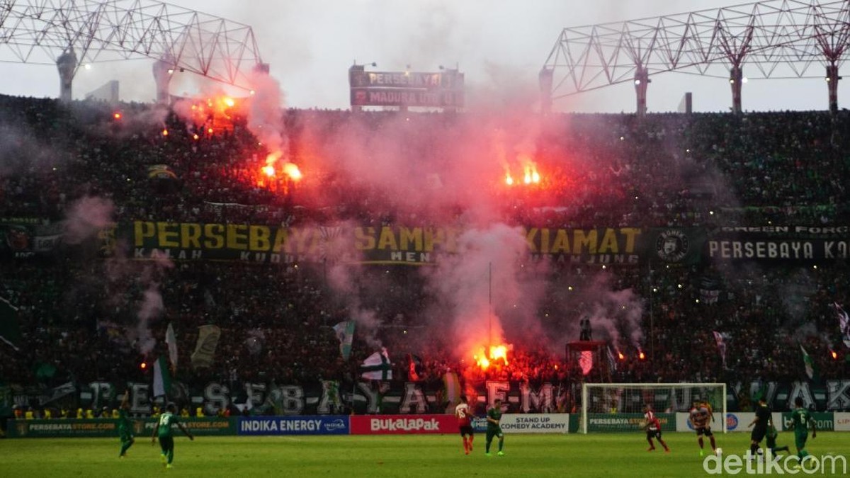 Salah satu laga Persebaya Surabaya di Gelora Bung Tomo. (Foto: Deny Prastyo Utomo/detikcom)