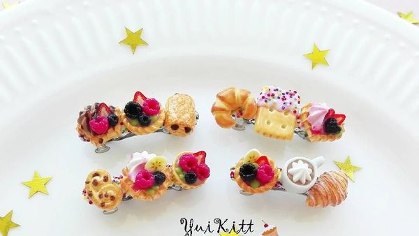 Lucu! Donat. Cokelat hingga Sushi Serba Imut Jadi Gelang dan Jepit Rambut