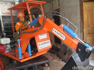Ini Penampakan Ekskavator Mini Buatan Kasmin di Semarang