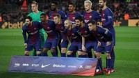 Messi-Suarez menjadi penentu kemenangan 2-1 Barca atas Alaves. Mereka menjadi starter dalam pertandingan yang berlangsung di Camp Nou, Senin (29/1/2018) dinihari WIB. (Foto: Albert Gea/Reuters)