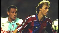 Jordi Cruyff. 30 kali main di Espanyol (2003) dan 50 penampilan bersama Barcelona (1994-1995). Foto: Getty Images