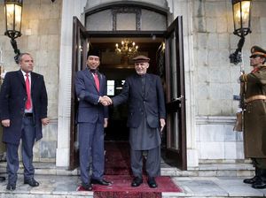 Foto: Melihat Lagi Penyambutan Jokowi di Afghanistan