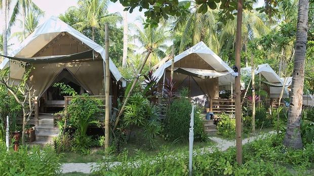 Menginap di ‘Kemah’ Glamor di Gili Trawangan