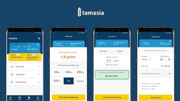 Tamasia Luncurkan Aplikasi Beli Emas Suka-Suka