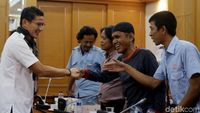 Sandi Temui Perwakilan Sopir Angkot di Balai Kota