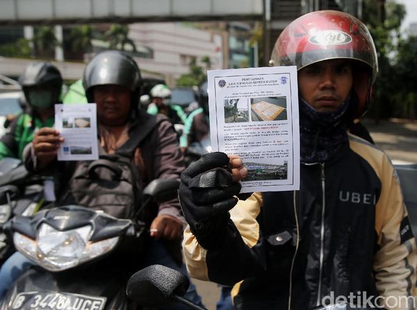 Dishub Sosialisasikan Jalur Khusus Motor di Thamrin