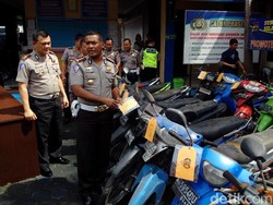 Puluhan Motor Hasil Razia Tak Diambil Pemiliknya di Yogya