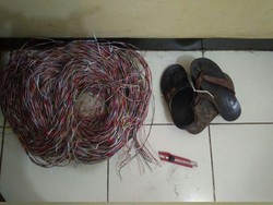 Pencuri Kabel Telepon di Tangerang Ditangkap