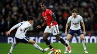 Lini tengah MU kalah duel dengan barisan gelandang Spurs. Penguasaan bolanya 47,3 persen. (Foto: Eddie Keogh/Reuters)