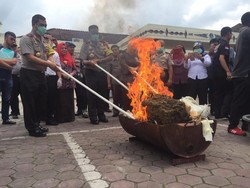 Polda Sumut Musnahkan 69 Kg Sabu Jaringan Internasional