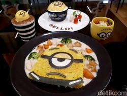 Minions Cafe: Ada Nasi Cream Stew dan Puding Serba Minion yang Menggemaskan