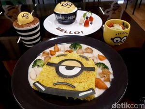 Minions Cafe: Ada Nasi Cream Stew dan Puding Serba Minion yang Menggemaskan Minions Cafe: Ada Nasi Cream Stew dan Puding Serba Minion yang Menggemaskan