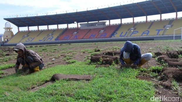 Rumput Stadion Si Jalak Harupat Akan seperti di Stadion Utama GBK