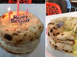 Bikin Ngiler! Tumpukan Cake Roti Naan Ini Berisi Keju Leleh