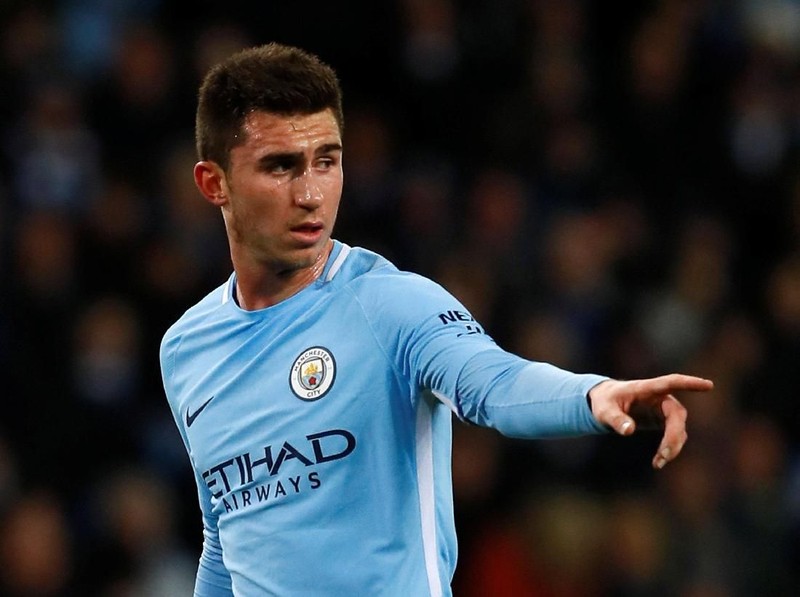 Soccer Football - Premier League - Manchester City vs West Bromwich Albion - Etihad Stadium, Manchester, Britain - January 31, 2018   Manchester City's Aymeric Laporte gestures   Action Images via Reuters/Jason Cairnduff    EDITORIAL USE ONLY. No use with unauthorized audio, video, data, fixture lists, club/league logos or 