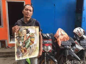 Sebelum Tewas Dililit Ular, Dwi Setiawan Beri Lukisan ke Teman Sebelum Tewas Dililit Ular, Dwi Setiawan Beri Lukisan ke Teman