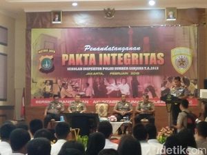 Pengawas dan Peserta Sekolah Inspektur Polisi Teken Pakta Integritas