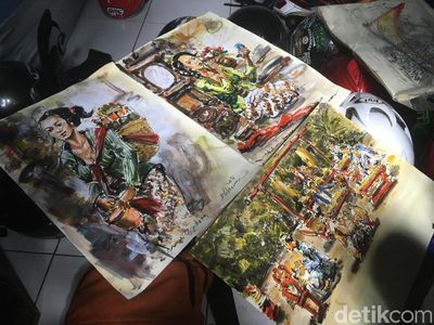 Ini 3 Lukisan Terakhir Dwi Sebelum Tewas Dililit Ular di Menteng
