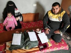 Protes Trump Soal Yerusalem, Bayi Kembar 3 Ini Diberi Nama Unik