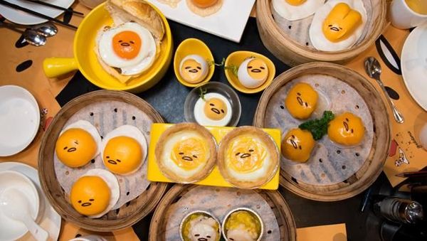 Bikin Gemes! 10 Tampilan Makanan Bertema si Telur Pemalas di Kafe Gudetama