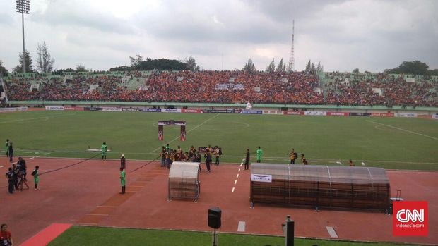 Kondisi terkini di Stadion Manahan jelang Mitra Kukar vs Persija.