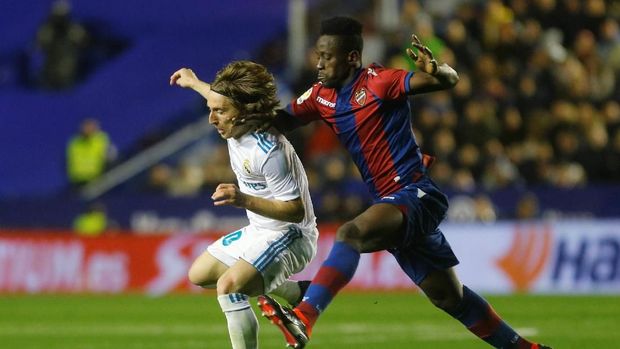 Levante memberikan perlawanan sengit untuk Real Madrid.