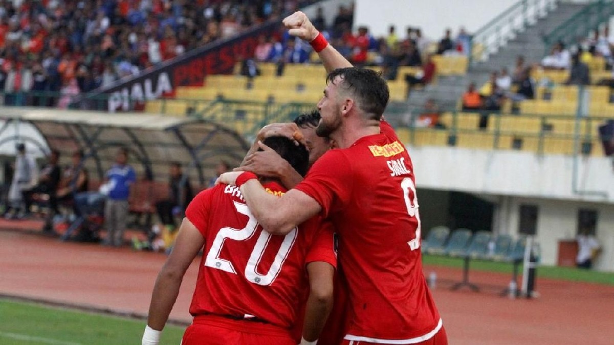 Perayaan gol Bambang Pamungkas ke gawang Mitra Kukar. (dok. Persija Jakarta)