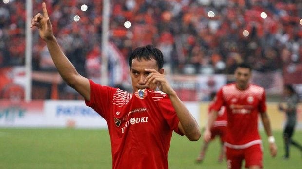 Novri Setiawan menjadi pemain sayap andalan Macan Kemayoran. (