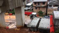 Foto: Lokasi Crane yang Ambruk di Jatinegara