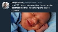 Fans Paris Saint-Germain pasti senang, melihat calon lawan mereka di babak 16 besar Liga Champions terus tampil buruk. (Foto: Twitter @olaleyedada)