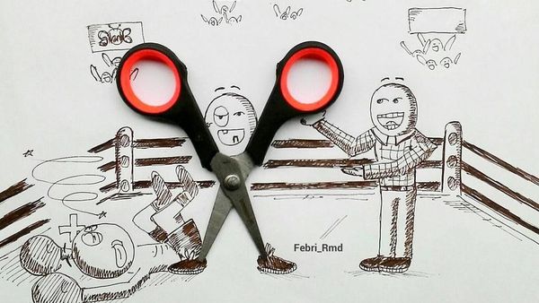 Kreatif Abis! Ketika Sketsa Menyatu dengan Benda Nyata