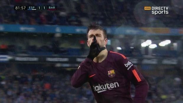 Pique Terancam Hukuman Gara-Gara Perayaan Golnya ke Gawang Espanyol