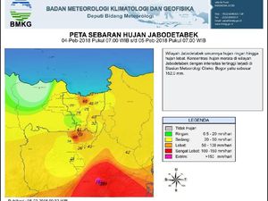 Hujan Ekstrem Guyur Hulu Ciliwung sampai 152 Mm/Hari