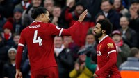 Mohamed Salah menjadi bintang Liverpool Dia mencetak dua gol, yang pertama dibukukan pada menit ketiga. (Foto: Andrew Yates/Reuters)