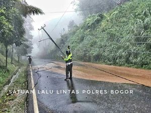 Jalur Puncak Bogor Ditutup Total, Longsor Terjadi di 4 Titik