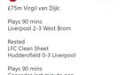 Foto: Virgil Van Dijk Diolok-olok Pakai Statistik