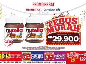 Tebus Murah Nutella di Awal Minggu Transmart Carrefour Tebus Murah Nutella di Awal Minggu Transmart Carrefour