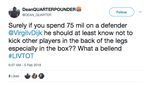 Foto: Virgil Van Dijk Diolok-olok Pakai Statistik