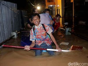 Kondisi Terkini Banjir di Kampung Arus