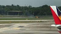 Detik-detik Black Eagles dari Korsel Terbakar di Singapore Airshow