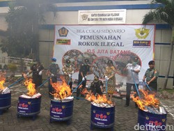 Bea Cukai Kanwil Jatim I Musnahkan Rokok Ilegal Senilai Rp 6 Miliar
