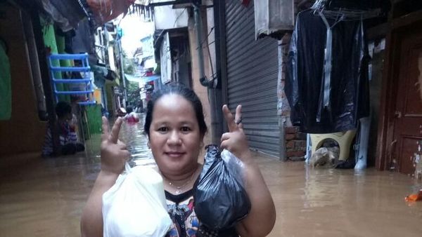 Penampakan Banjir Sedada di Kampung Melayu