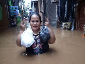 Penampakan Banjir Sedada di Kampung Melayu