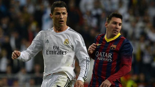 Cristiano Ronaldo dalam sebuah laga El Clasico.