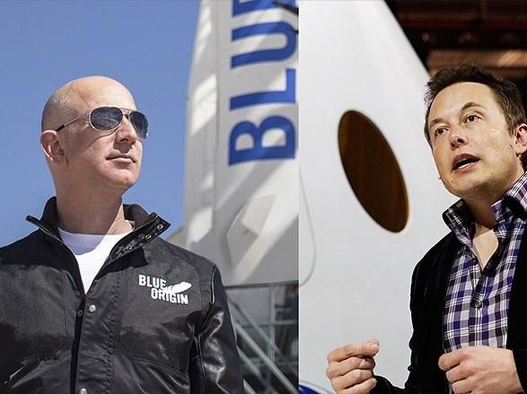 Mau Terbangkan Roket Terkuat, Elon Musk Didoakan Jeff Bezos Mau Terbangkan Roket Terkuat, Elon Musk Didoakan Jeff Bezos