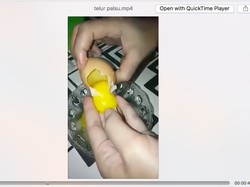 Heboh Video Telur Palsu Cangkang Disebut Mirip Kertas