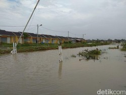 Komplek Rumah DP 1% Jokowi Terendam Banjir